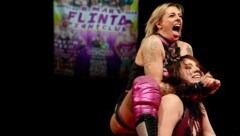 Die Wrestlerinnen gaben vor ausverkauftem Haus alles