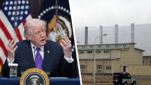 Der Iran wurde laut Trump stark geschwächt. Eine Anlage in Isfahan, in der Irans angereichertes ...