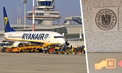 An Bord der Ryanair-Maschine klebt nun der „Kuckuck“.
