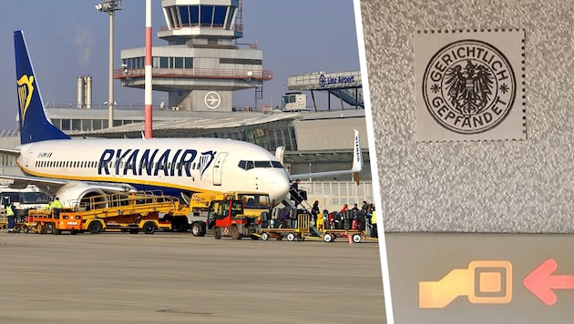 The Ryanair aircraft now has a "cuckoo" sticker on it.