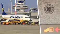 An Bord der Ryanair-Maschine klebt nun der „Kuckuck“.