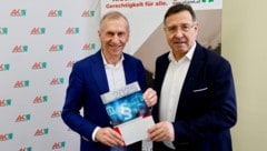 Die steirische Arbeiterkammer-Spitze: Präsident Josef Pesserl (links) und Direktor Johann ...