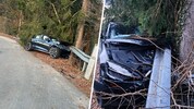 Kurz nach 6 Uhr wurde das demolierte Auto entdeckt.