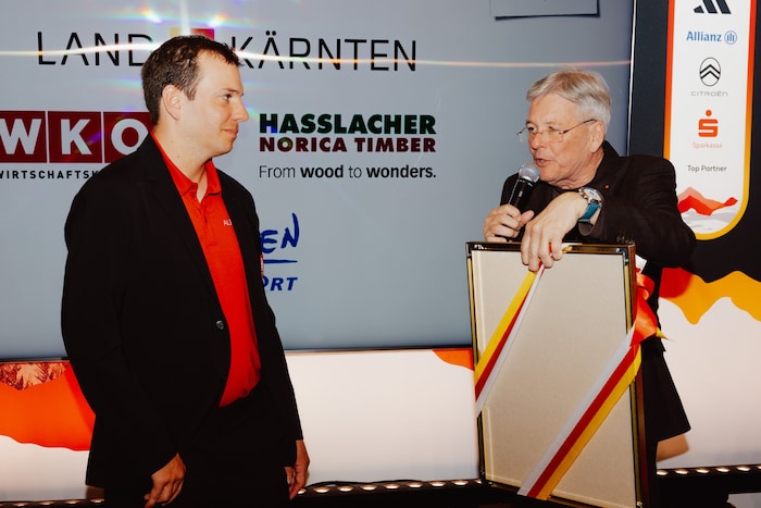 Kärntens Landeshauptmann Peter Kaiser ehrte Markus Salcher im Österreich-Haus.