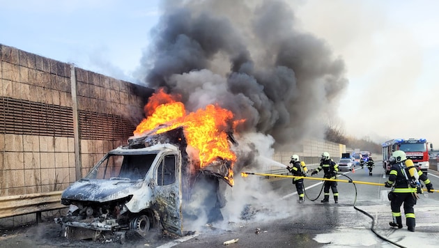 Die Rauchschwaden waren weithin zu sehen.