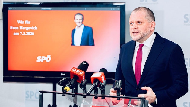 SPÖ-Landesgeschäftsführer Wolfgang Zwander mit der Fake-Homepage.