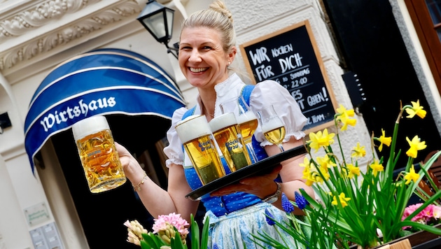 Isabella Edler macht das Biertrinken im Grazer Glöckl Bräu zum Erlebnis – sie verkauft aktuell ...