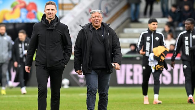 Altachs Sportdirektor Philipp Netzer und Sportkoordinator Eric Orie haben bisher gute Arbeit ...
