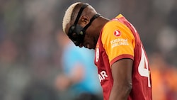 Galatasaray-Star Victor Osimhen zeigte vor dem Spiel Emotionen.