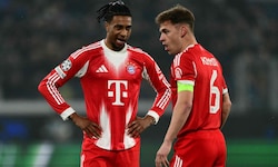 Joshua Kimmich und Michael Olise holten sich am Dienstag jeweils ihre dritte Gelbe Karte in der ...