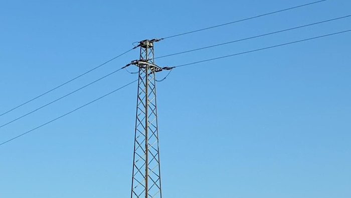 Der 19-Jährige kletterte auf diesen Hochspannungsmast, um Fotos und Videos zu machen. Dabei ...