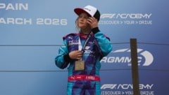 Anna Makolm fühlt sich am Podest sichtlich wohl.