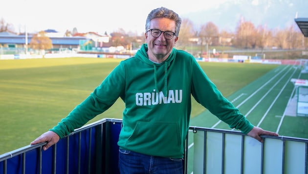 Norbert Bauer auf „seinem Platz“ in Wals-Grünau.