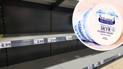 Oft bleiben die Regale leer: Skyr ist in Supermärkten äußerst beliebt.