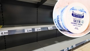 Oft bleiben die Regale leer: Skyr ist in Supermärkten äußerst beliebt.