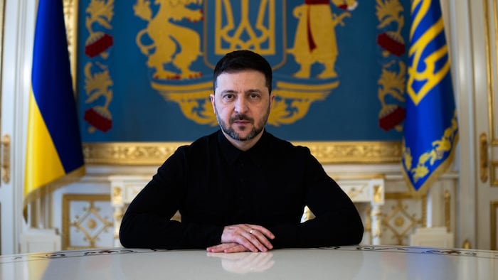 Der ukrainische Präsident Wolodymyr Selenskyj sagt, dass die ukrainischen Drohnenangriffe noch ...