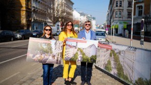 Gemeinderätin Angelika Pipal-Leixner, Verkehrsstadträtin Ulli Sima (SPÖ) und ...