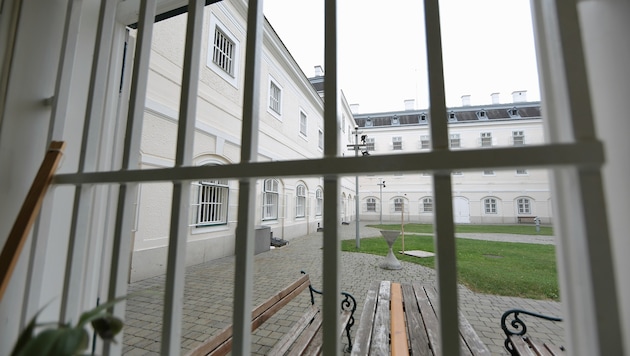 Der Metallkäfig wurde in der Justizanstalt Schwarzau gebaut.