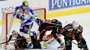 VSV um Stürmer Guus van Nes muss die Grazer heute wieder voll bearbeiten.