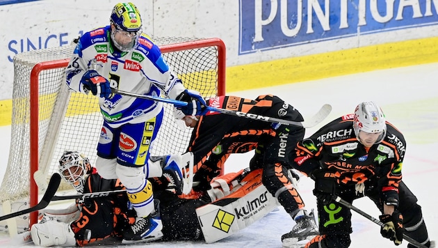 VSV um Stürmer Guus van Nes muss die Grazer heute wieder voll bearbeiten.