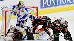 VSV um Stürmer Guus van Nes muss die Grazer heute wieder voll bearbeiten.