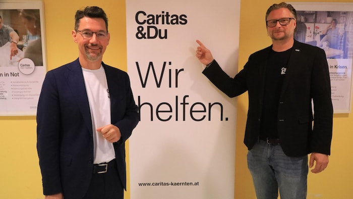 Caritas-Landesdirektor Ernst Sandriesser (li.) hilft an vielen Fronten.