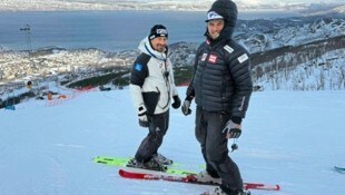 Christian Mitter (re.) und Harald Kirchmair bei der Junioren-WM in Narvik.