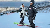 Christian Mitter (re.) und Harald Kirchmair bei der Junioren-WM in Narvik.