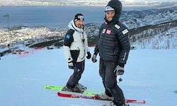 Christian Mitter (re.) und Harald Kirchmair bei der Junioren-WM in Narvik.
