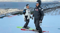 Christian Mitter (re.) und Harald Kirchmair bei der Junioren-WM in Narvik.