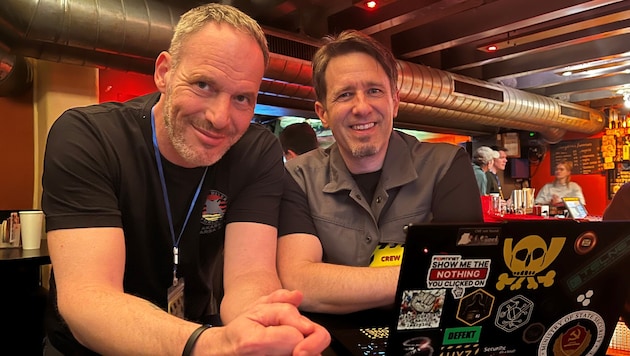 Experte Florian Walther und Veranstalter Martin Herfurt (re.)