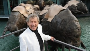 Jos Pirkner bei der Eröffnung des Red-Bull-Hauptsitzes in Fuschl am See.  