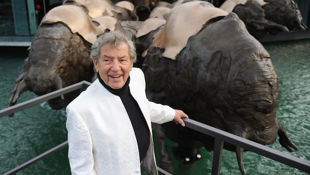 Jos Pirkner bei der Eröffnung des Red-Bull-Hauptsitzes in Fuschl am See