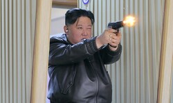 Die nordkoreanische Staatsagentur KCNA veröffentlichte Bilder vom Schießstand.