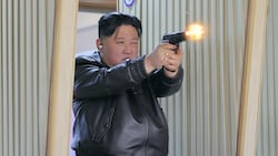 Die nordkoreanische Staatsagentur KCNA veröffentlichte Bilder vom Schießstand.