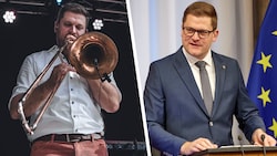 Markus Stotter als Musiker – und bei seiner Antrittsrede Anfang des Jahres im Bundesrat in ...