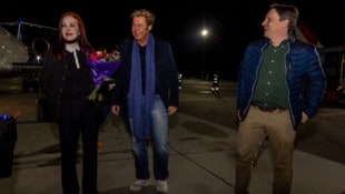 Priscilla Presley mit ihrem langjährigen Intimus, dem österreichischen Top-Musiker Dennis Jale ...