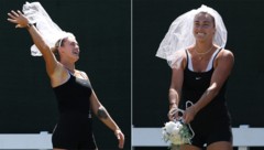 Schleier und Blumenstrauß statt Kapperl und Tennisschläger