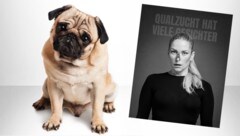 Kleine Nase, kaum Luft: Mit ihrer Fotokampagne macht die Hundetrainerin Conny Sporrer darauf ...