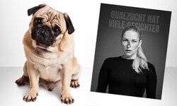 Kleine Nase, kaum Luft: Mit ihrer Fotokampagne macht die Hundetrainerin Conny Sporrer darauf ...