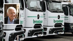 Unternehmerlegende Walter Brantner (kleines Bild) starb am 7. März.