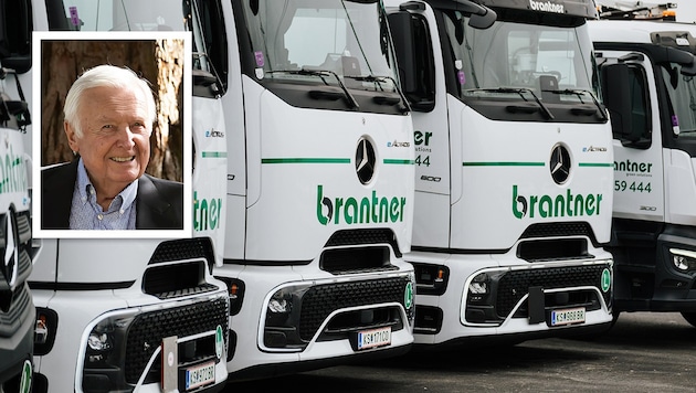 Unternehmerlegende Walter Brantner (kleines Bild) starb am 7. März.