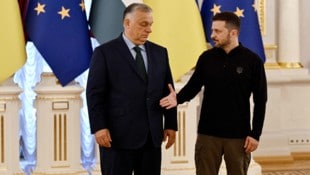 SInd sich nicht grün: Ungarns Orban und Ukraines Zelenskij.