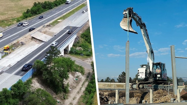 Die Bagger stehen bereit – in den nächsten Tagen werden die Instandsetzungsarbeiten auf der A2 ...