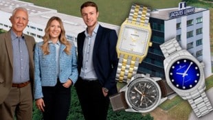 Krone KREATIV/Jaques Lemans Gründer Alfred Riedl, Marketingchefin Michaela Riedl und Geschäftsführer Andreas Riedl drehen ...