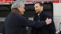 Als WAC-Coach traf Ferdinand Feldhofer (re.) einst auf Trainer-Star Jose Mourinho.
