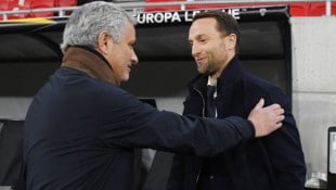 Als WAC-Coach traf Ferdinand Feldhofer (re.) einst auf Trainer-Star Jose Mourinho.