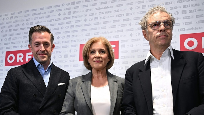 From left: Deputy Foundation Chairman Gregor Schütze, ORF Director Ingrid Thurnher, and ...