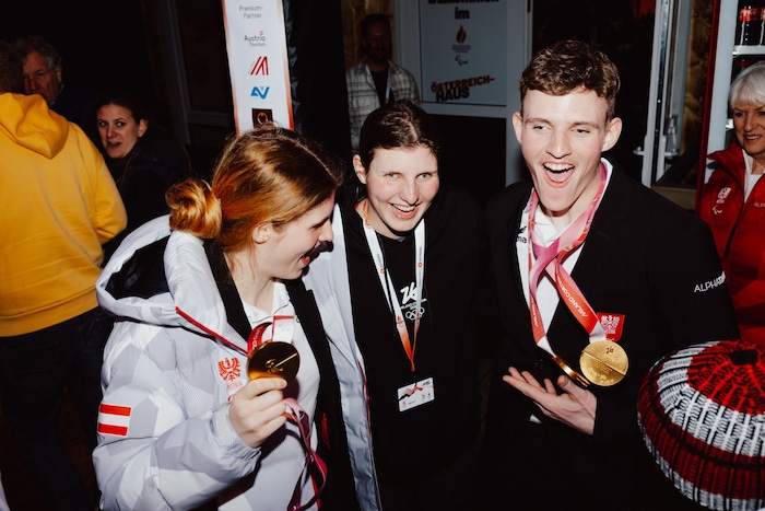 Veronika Aigner (li.) und Johannes Aigner (re.) sind die Medaillenhamster des österreichischen ...