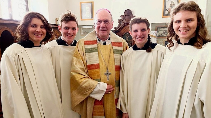 Nach den Paralympics 2022 hielt Bischof Alois Schwarz im Rahmen des Empfangs der ...